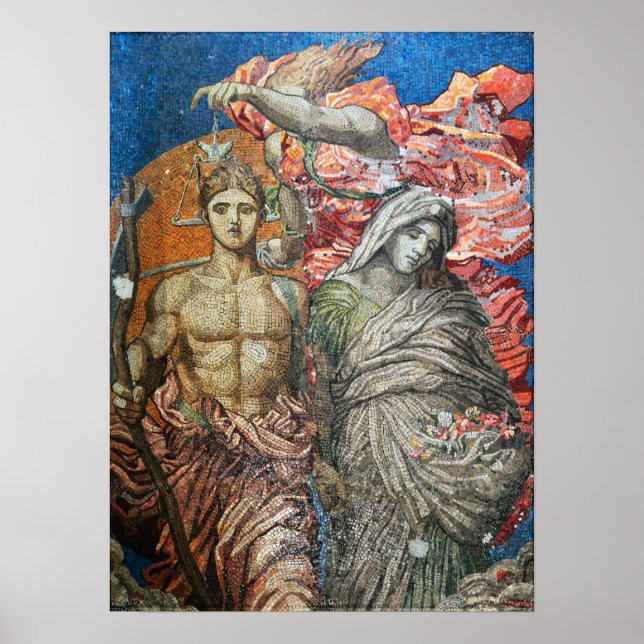 Watts - St Giles in the Fields Time Death Judges Poster (Vorne)