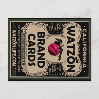 Watzón Brand Vintag © Postkarte