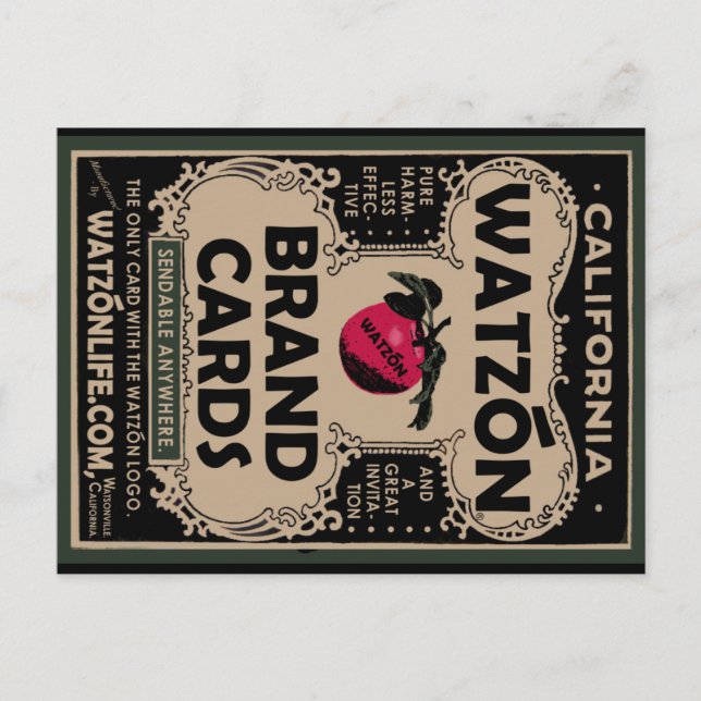 Watzón Brand Vintag © Postkarte (Vorderseite)