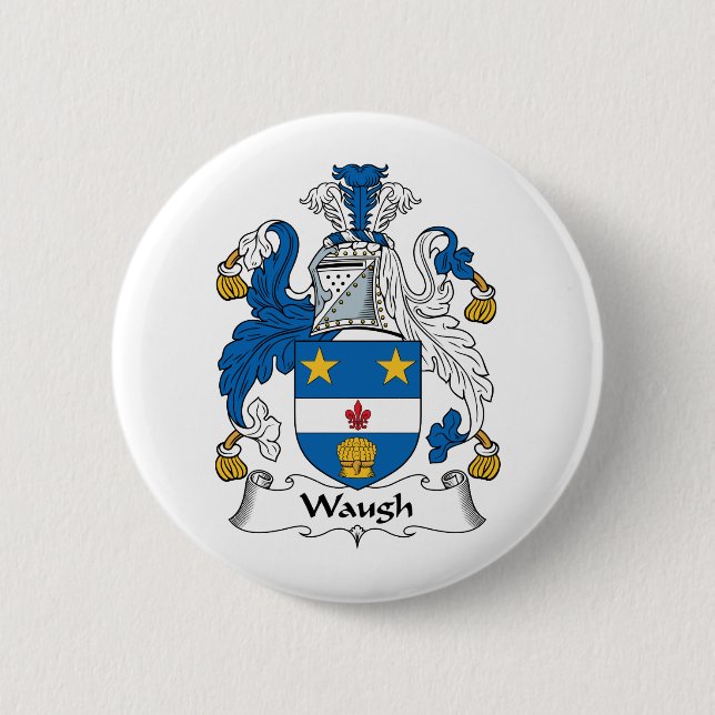 Waugh Familienwappen Button (Vorderseite)