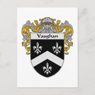 Waughan-Wappen (mantled) Postkarte
