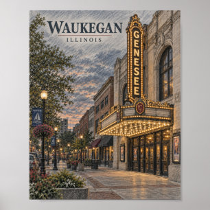 Waukegan Illinois Theaterplakat #104 Poster