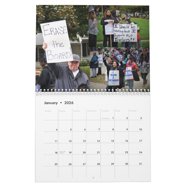 Waukegan Lehrer-Streik Kalender (Jan 2026)