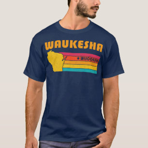 Waukesha Wisconsin Vintages zerrüttetes Souvenir T-Shirt