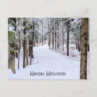 Wausau Wisconsin im Winter Postkarte