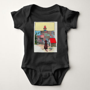 Wauwau! Wessen Hund bist du? Kinderreim Baby Strampler