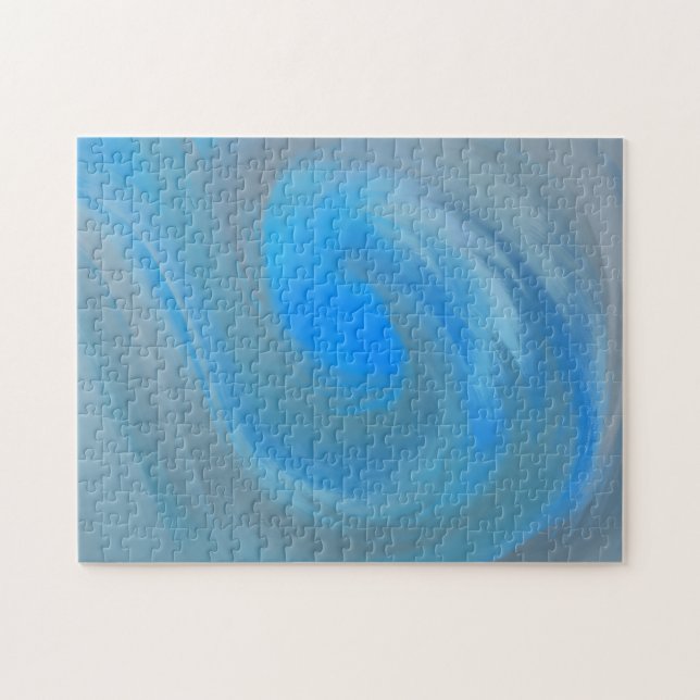 Wave Abstrakt Brush Strokes Gradient Ombre Puzzle (Horizontal)