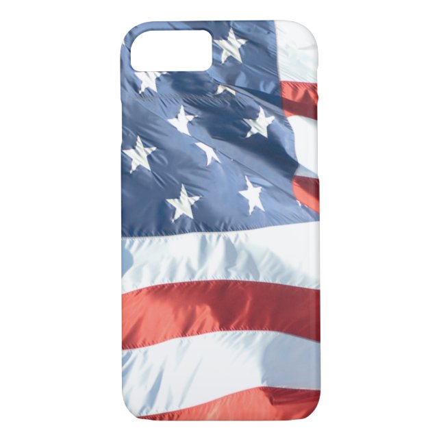 Wave American Flag Case-Mate iPhone Hülle (Rückseite)