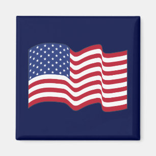 Wave American Flag Magnet Geschenk