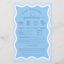 Wave Blue Baby Predictions Game