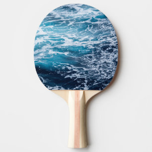 Wave Blue Ocean Summer Beach Tischtennis Schläger