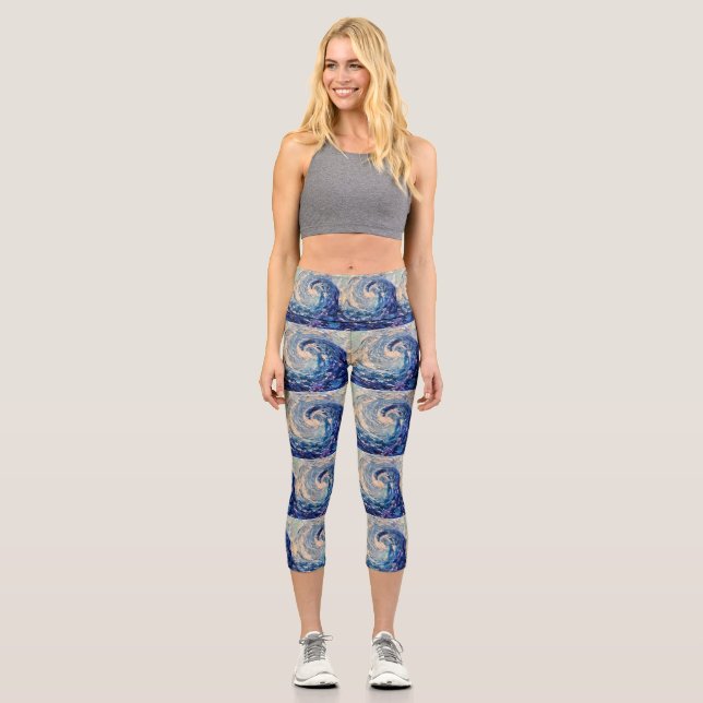 Wave Capri Leggings (Vorderseite)