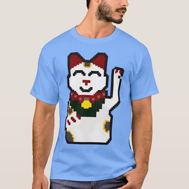Wave Cat Geschenk T-Shirt (Vorderseite)