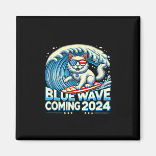 Wave Coming 2024 Cat Eigentümer Kamala Harris 2024 Magnet