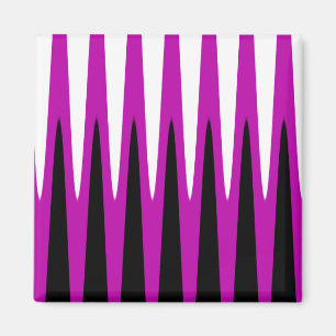 Wave Design Pink Magnet