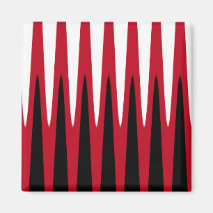 Wave Design Red Magnet