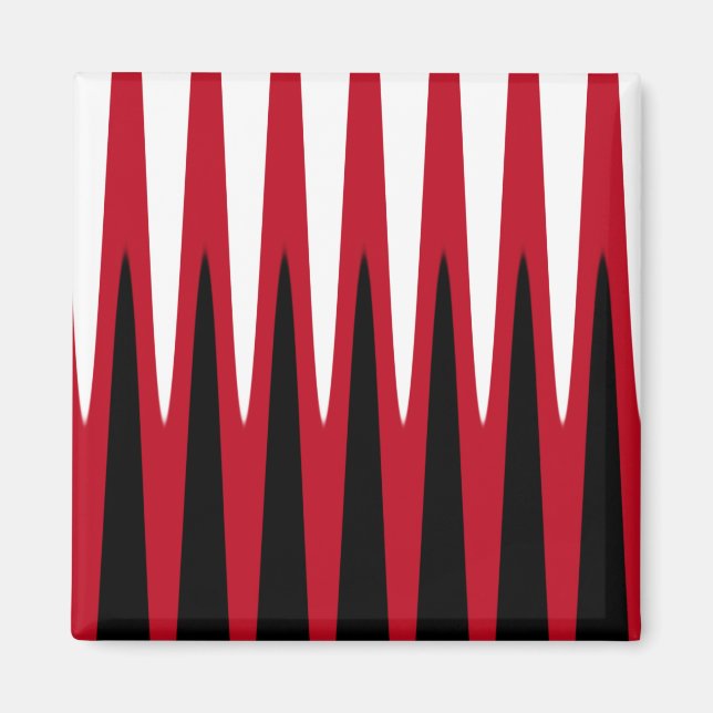 Wave Design Red Magnet (Vorne)