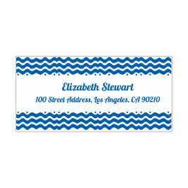 Wave Design Rücksendeadresse Selbstfarbige Briefma Permastempel