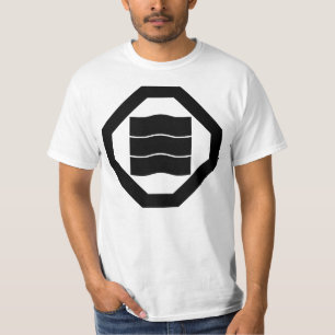 Wave-förmige Kanji-Zeichen für drei Zeichen auf Tr T-Shirt