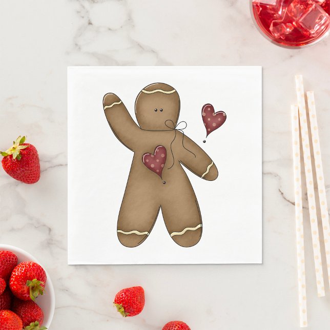 Wave Gingerbread Man Serviette (Von Creator hochgeladen)