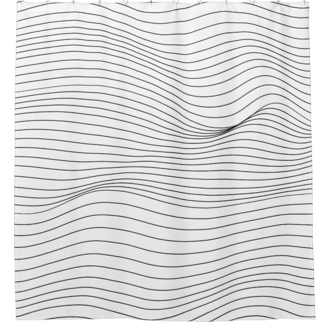 Wave Lines Muster Abstrakt Background.art, wave, Duschvorhang (Vorderseite)