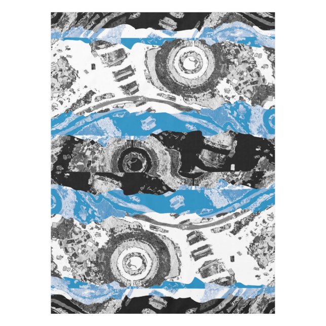 Wave Mechanism – Custom Tablecloth (52" x 70") Tischdecke (Vorderseite)