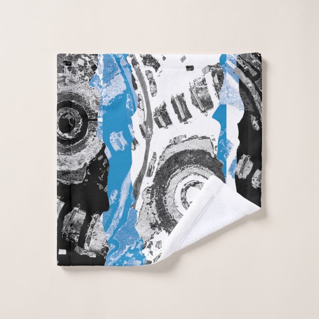 Wave Mechanism – Custom Towel 13" x 13" Wash Cloth Waschlappen (Waschlappen)