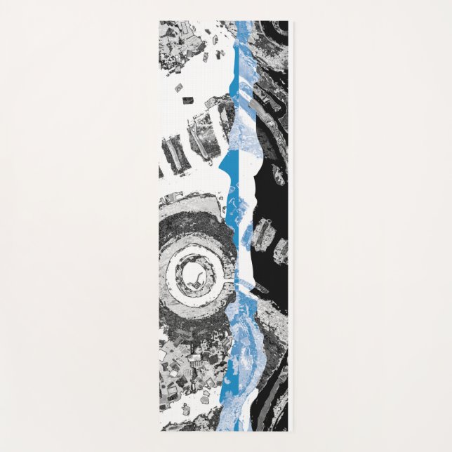 Wave-Mechanismus – Individuelle Yogamatte (60 cm x (Vorderseite)