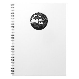 Wave Mon Notizbuch Weiß Notizblock