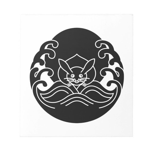 Wave Mond Kaninchen Notizblock (Vorderseite)