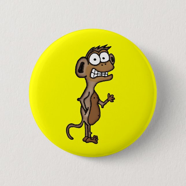 Wave Monkey Button (Vorderseite)