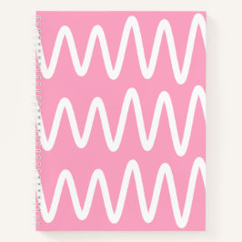Wave No. 3 - Notebook (Flamingo Pink) Notizbuch
