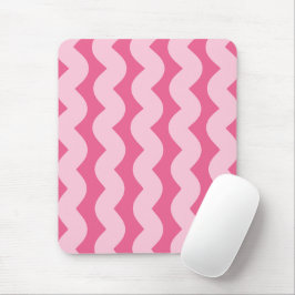 Wave No. 4 - Mouse Pad (Hot Pink) Mousepad