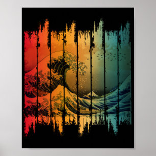 WAVE OF KANAGAWA VINTAGE-STIL POSTER