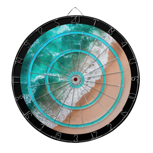 Wave on Sandy Beach Regulation Dartscheibe (vorne)