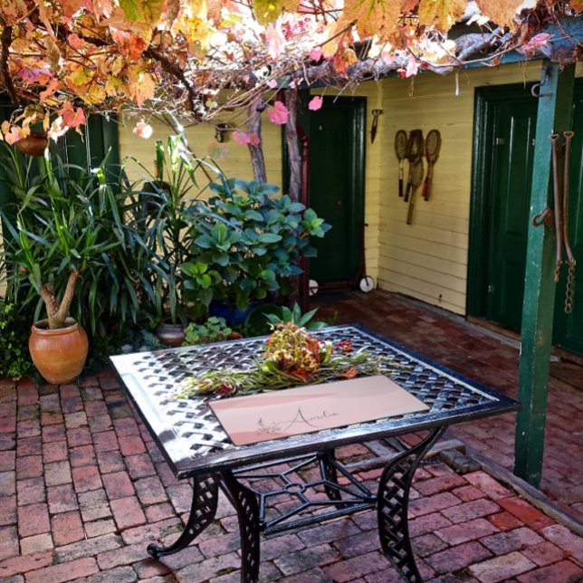 Wave pastellrosa rosa rosa Farbverlauf Blumenbezei Schreibtischunterlage (Von Creator hochgeladen)