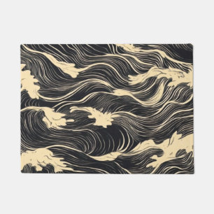 Wave Pattern Küstenstil Fußmatte