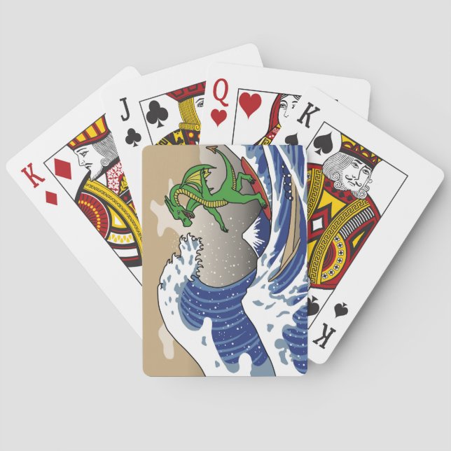 Wave Playing Cards Spielkarten (Rückseite)