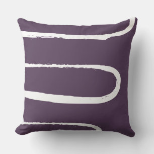 Wave Plum Lila Kissen