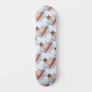 Wave reitet Hund auf Surfboard Schal Band mit Happ Skateboard