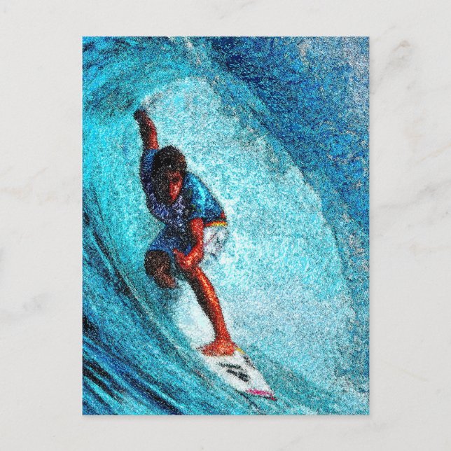 WAVE RIDER POSTKARTE (Vorderseite)