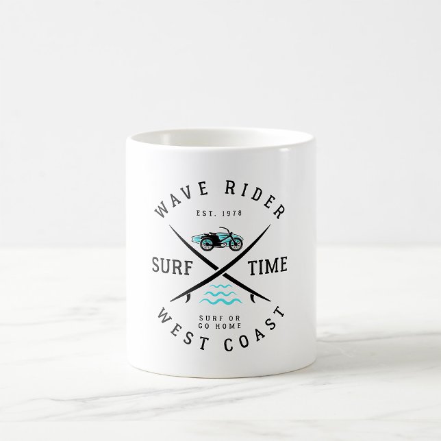 Wave Rider Surf-Zeit Kaffeetasse (Von Creator hochgeladen)
