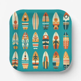 Wave Riders Pappteller