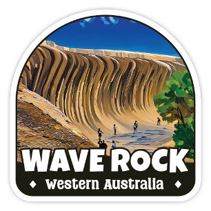 Wave Rock, Western Australia Sticker