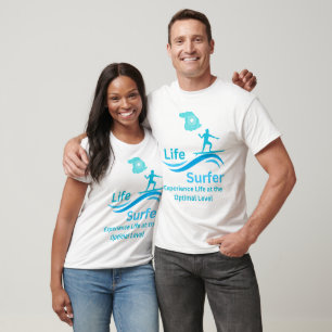 Wave Surfer Hand mit Patch T-Shirt