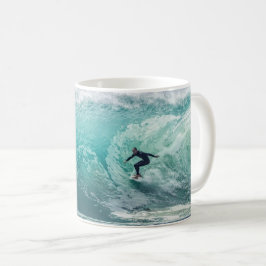 Wave, Surfer, schöne Landschaft Kaffeetasse
