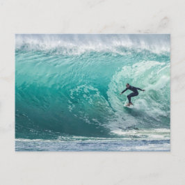 Wave, Surfer, schöne Landschaft Postkarte