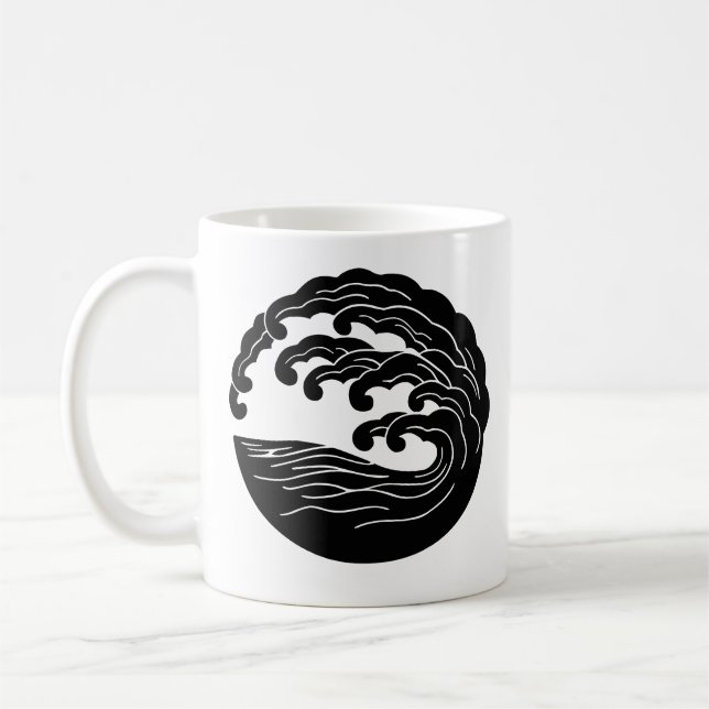 Wave Tasse mit Kanji (Links)