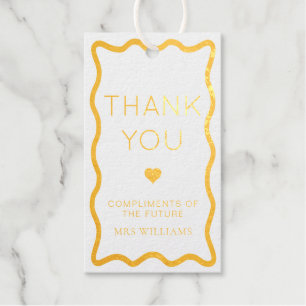 Wave Thank You Favor Geschenkanhänger