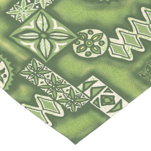 Wave Warrior Hawaiian Primitive Tapa Kurzer Tischläufer